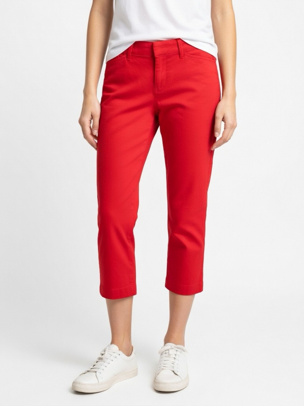 Old Navy Cotton Pixie Capri in Coral